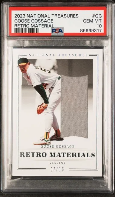 2023 Panini National Treasures Goose Gossage Game-Used Retro Materials #RM-GG card image