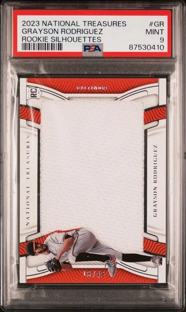2023 Panini National Treasures Grayson Rodriguez Silhouettes #GR card image