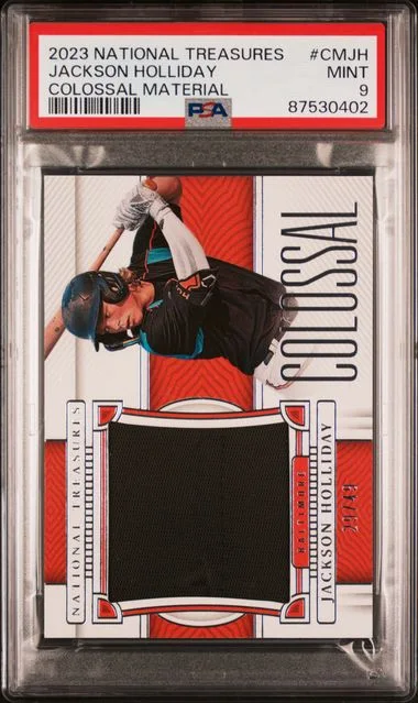 2023 Panini National Treasures Jackson Holliday Colossal Material #CMJH card image