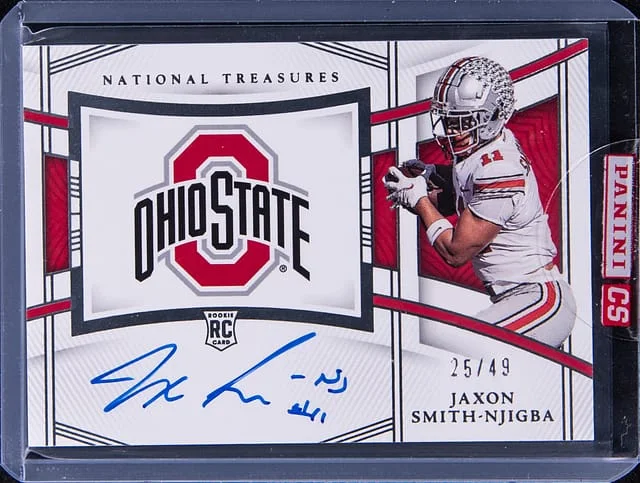2023 Panini National Treasures Jaxon Smith-Njigba Signatures #TLS-JSN card image