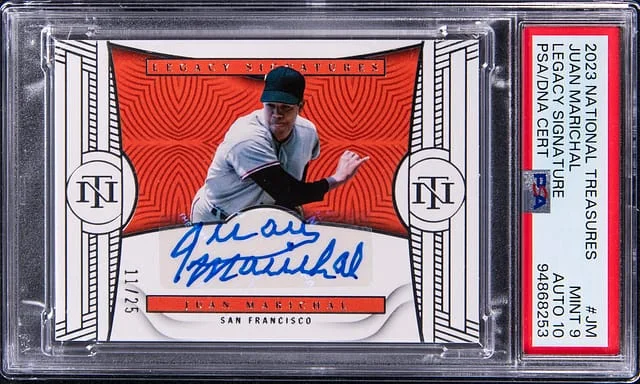 2023 Panini National Treasures Juan Marichal Legacy Signature #JM card image