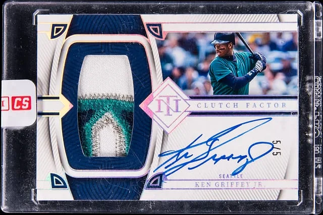 2023 Panini National Treasures Ken Griffey Jr. Clutch Factor #CFS-KG card image