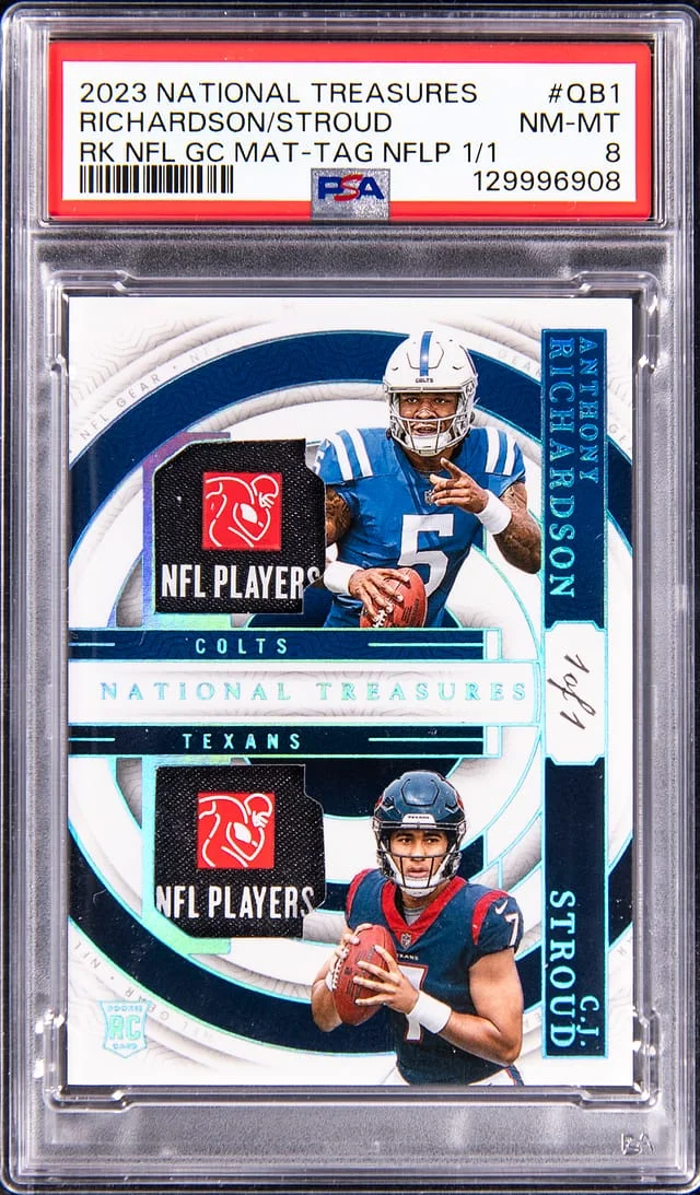 2023 Panini National Treasures NFL Gear Combo Materials NFLPA #no-number card image