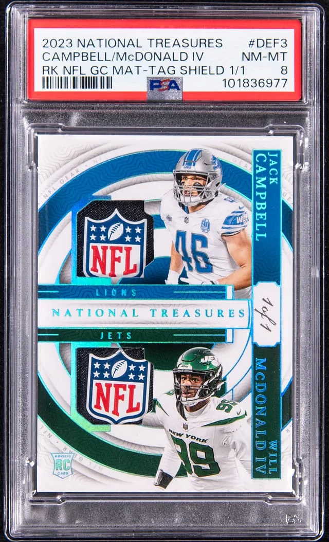 2023 Panini National Treasures NFL Gear Combos #no-number card image