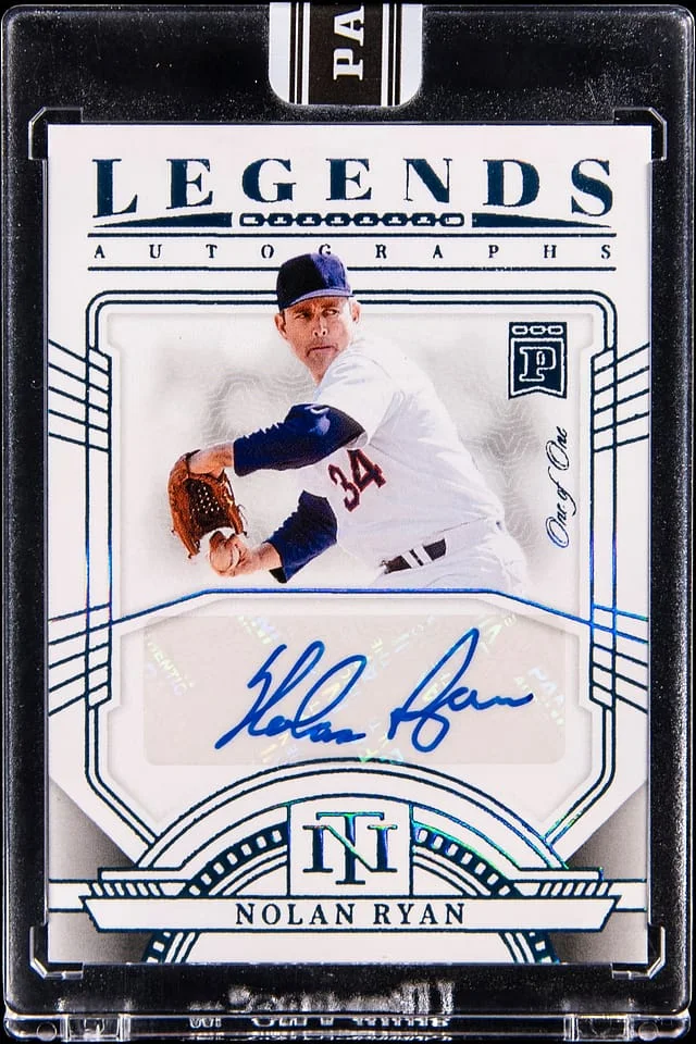 2023 Panini National Treasures Nolan Ryan Blockchain Legends Autographs #BLA-NR card image
