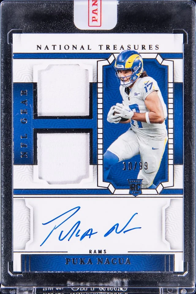 2023 Panini National Treasures Puka Nacua NFL Gear #RGS-PNA card image