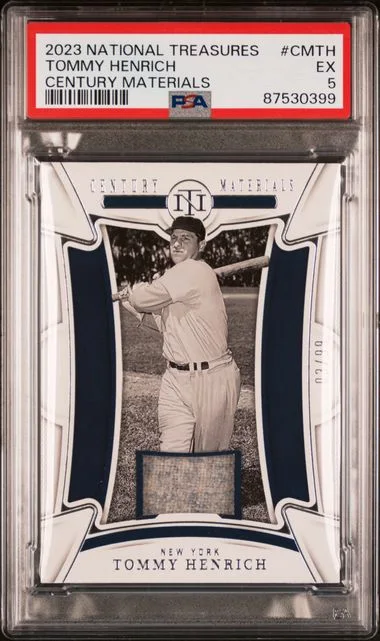 2023 Panini National Treasures Tommy Henrich Game-Used Century Materials #CMTH card image