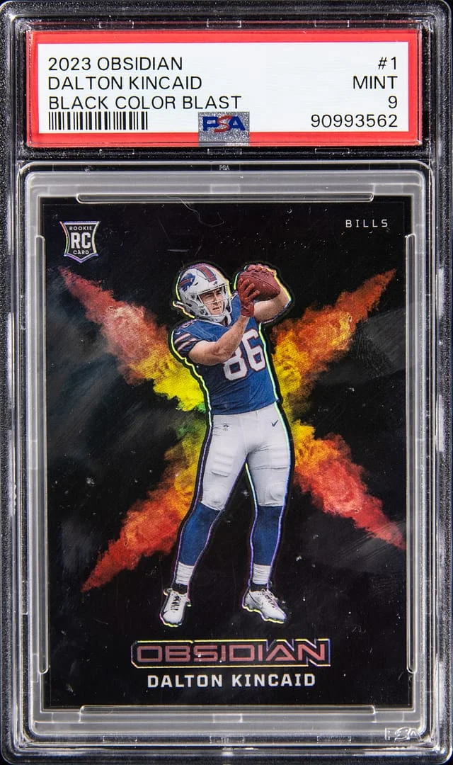 2023 Panini Obsidian Dalton Kincaid Black Color Blast #1 card image