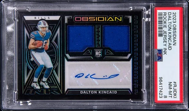 2023 Panini Obsidian Dalton Kincaid Jersey Ink #RJIDKI card image