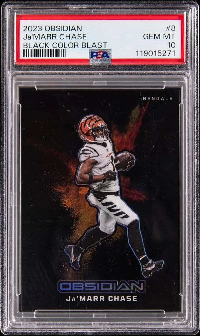 2023 Panini Obsidian Ja'Marr Chase Color Blast #8 card image