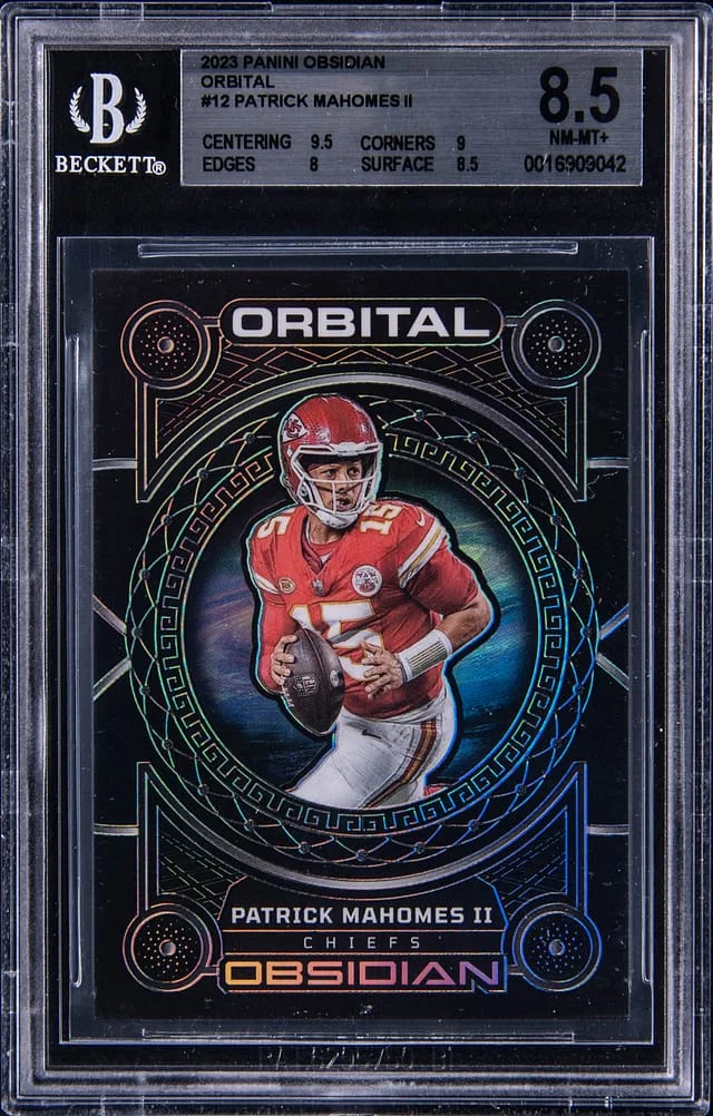 2023 Panini Obsidian Patrick Mahomes II Orbital #12 card image
