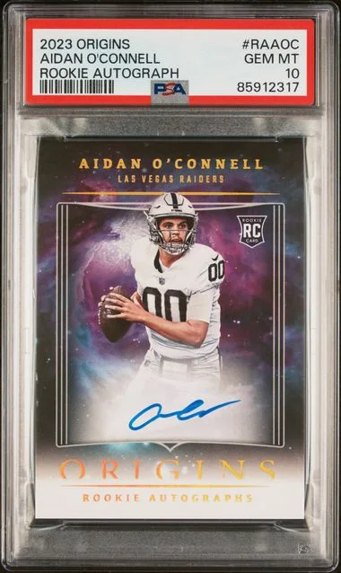 2023 Panini Origins Aiden O'Connell Autograph #RA-AOC card image