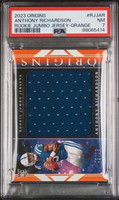 2023 Panini Origins Anthony Richardson Jumbo Jersey Orange #RJJ-AR card image