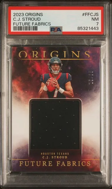 2023 Panini Origins C.J. Stroud Future Fabrics #FF-CJS card image