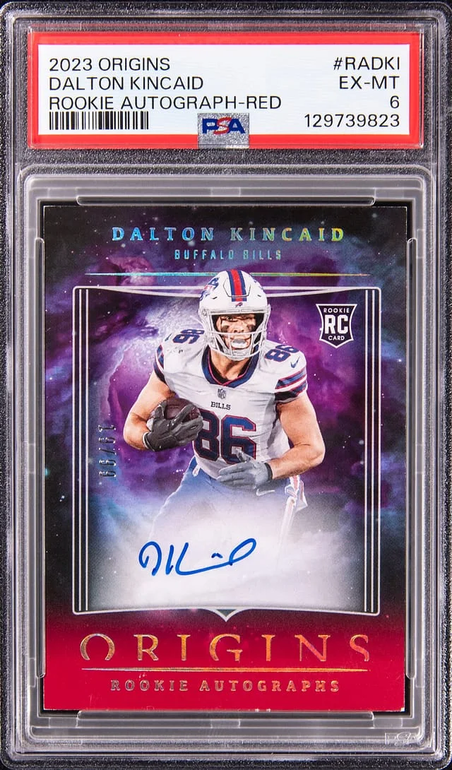 2023 Panini Origins Dalton Kincaid Autograph Red #RA-DKI card image