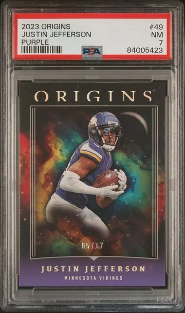 2023 Panini Origins Justin Jefferson Purple #49 card image