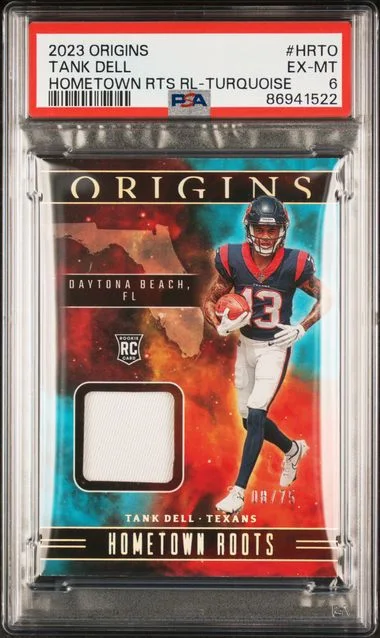 2023 Panini Origins Tank Dell Hometown Roots Relics Turquoise #HRTO card image