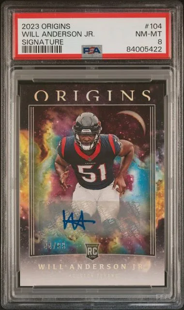 2023 Panini Origins Will Anderson Jr. Signature #104 card image