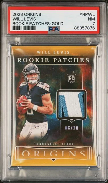 2023 Panini Origins Will Levis Patches Gold #RPWL card image