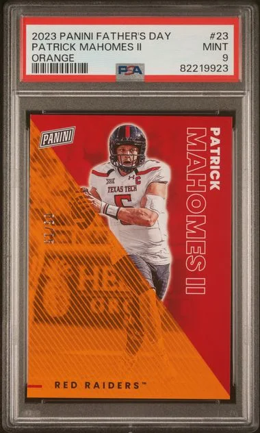 2023 Panini Patrick Mahomes II Father's Day Orange #23 card image