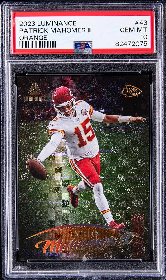 2023 Panini Patrick Mahomes II Luminance Orange #43 card image