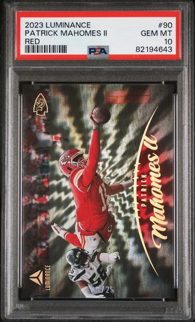 2023 Panini Patrick Mahomes II Luminance Red #90 card image