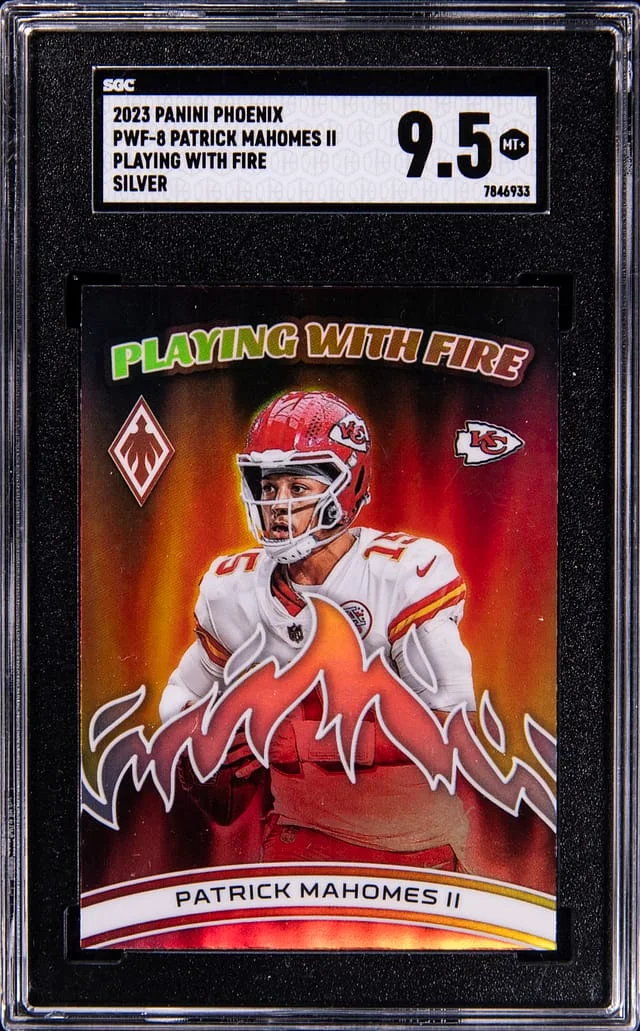 2023 Panini Patrick Mahomes II Phoenix Playing With Fire #PWF-8 card image