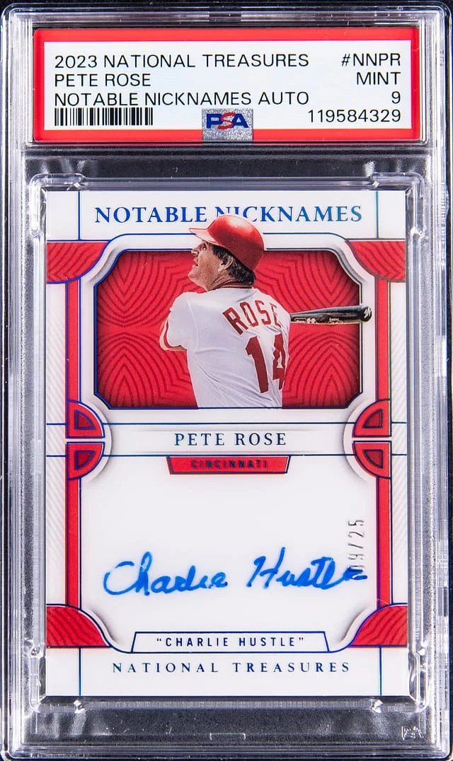 2023 Panini Pete Rose National Treausres Notable Nicknames Autograph #NN-PR card image