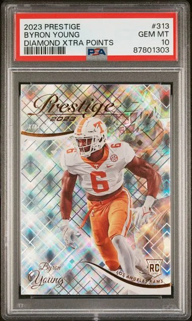 2023 Panini Prestige Byron Young Diamond Xtra Points #313 card image