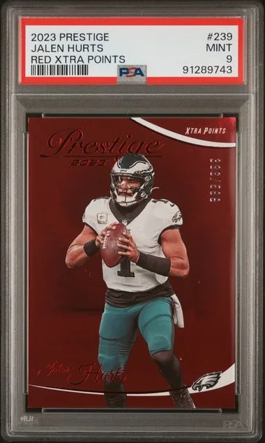 2023 Panini Prestige Jalen Hurts Red Xtra Points #239 card image