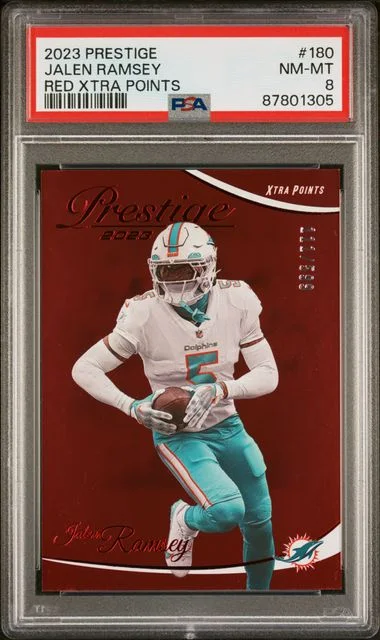 2023 Panini Prestige Jalen Ramsey Red Xtra Points #180 card image