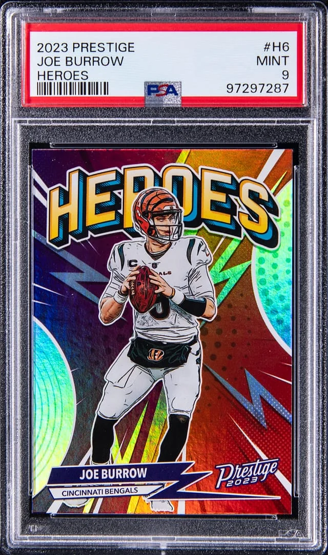 2023 Panini Prestige Joe Burrow Heroes #H-6 card image