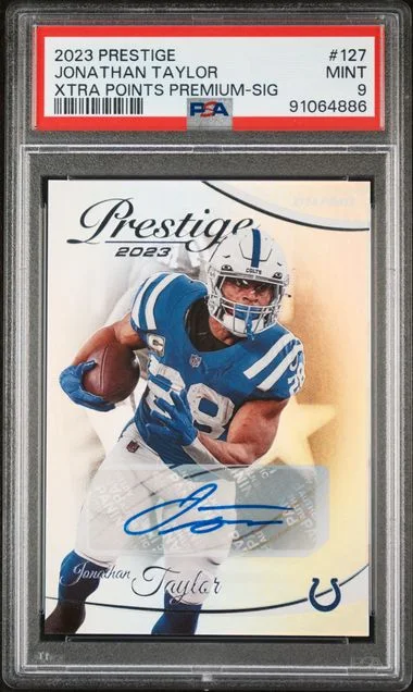 2023 Panini Prestige Jonathan Taylor Xtra Points Premium-Signature #127 card image