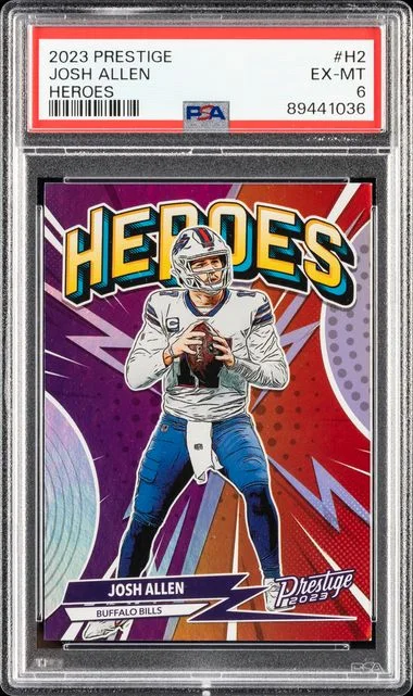 2023 Panini Prestige Josh Allen Heroes #H2 card image