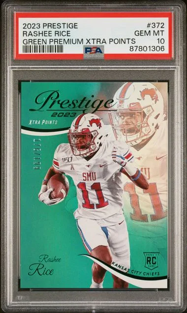 2023 Panini Prestige Rashee Rice Green Premium Xtra Points #372 card image