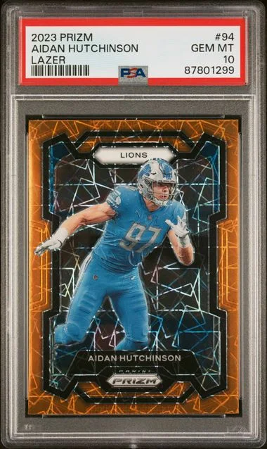 2023 Panini Prizm Aidan Hutchinson Lazer #94 card image