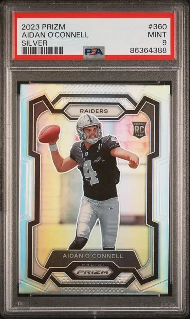 2023 Panini Prizm Aidan O'Connell Silver #360 card image