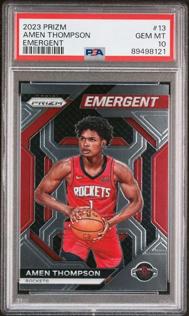 2023 Panini Prizm Amen Thompson Emergent #13 card image