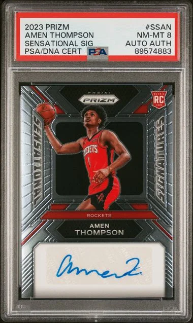 2023 Panini Prizm Amen Thompson Sensational Signatures #SS-AN card image