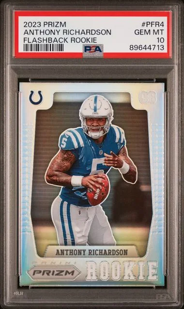 2023 Panini Prizm Anthony Richardson Prizm Flashback #PFR4 card image