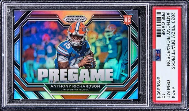 2023 Panini Prizm Anthony Richardson Pre Game #PG-4 card image