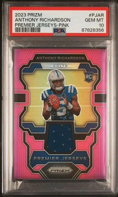 2023 Panini Prizm Anthony Richardson Premier Jerseys Pink #PJ-AR card image
