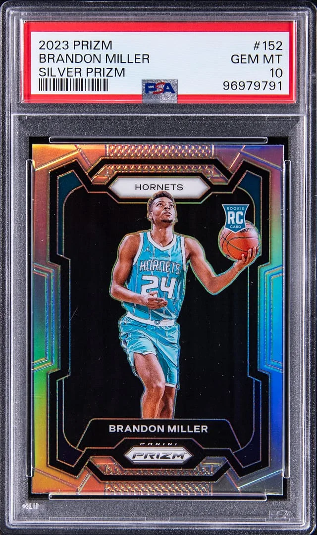 2023 Panini Prizm Brandon Miller Silver Prizm #152 card image