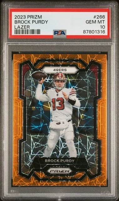 2023 Panini Prizm Brock Purdy Gold Prizm #266 card image