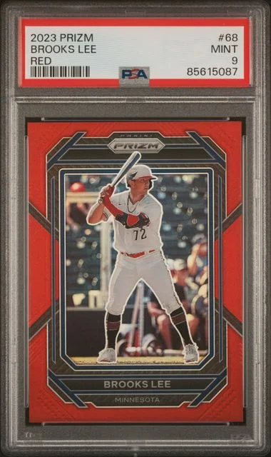 2023 Panini Prizm Brooks Lee Red #68 card image