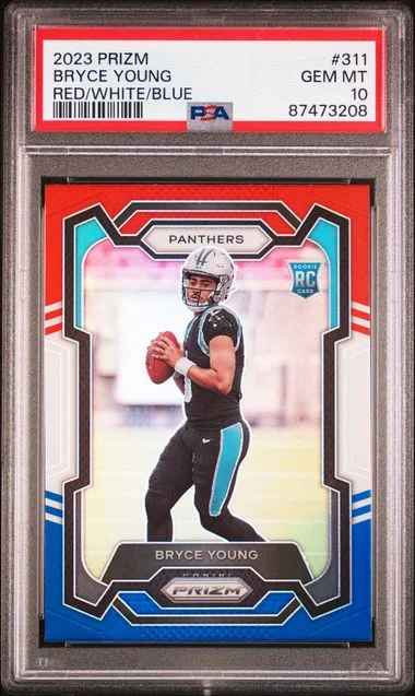 2023 Panini Prizm Bryce Young Red/White/Blue #311 card image