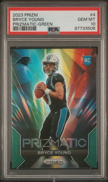 2023 Panini Prizm Bryce Young Prizmatic Green #4 card image