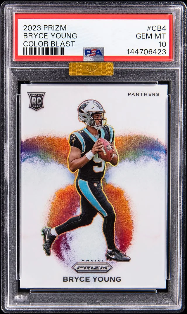 2023 Panini Prizm Bryce Young Color Blast #CB-4 card image