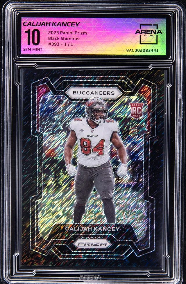 2023 Panini Prizm Calijah Kancey - AC Black Shimmer #393 card image