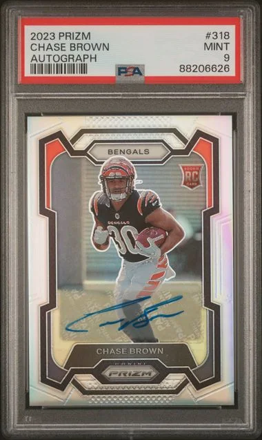 2023 Panini Prizm Chase Brown Autograph #318 card image